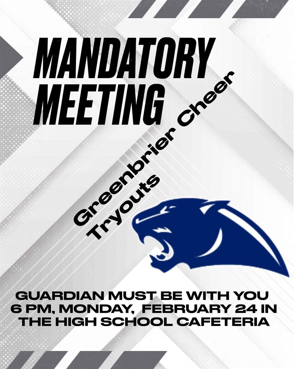  Cheer Mandatory Meeting